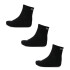 Medias Unisex Puma Plain Quarter Socks X3 Negro