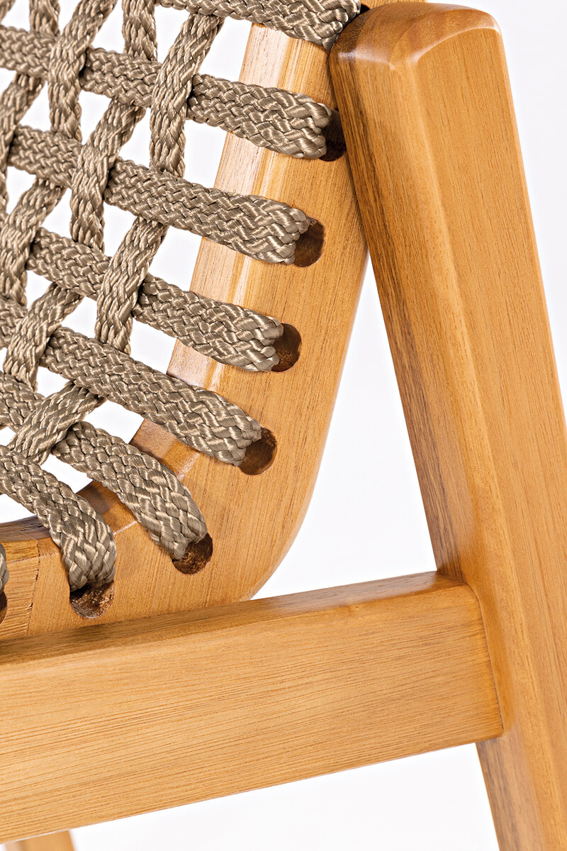 TRACO SILLA SILLA TRACO CUERDA RAMI 56x62x85CM JATOBA