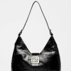 Bolso Signature en cuero charol Negro