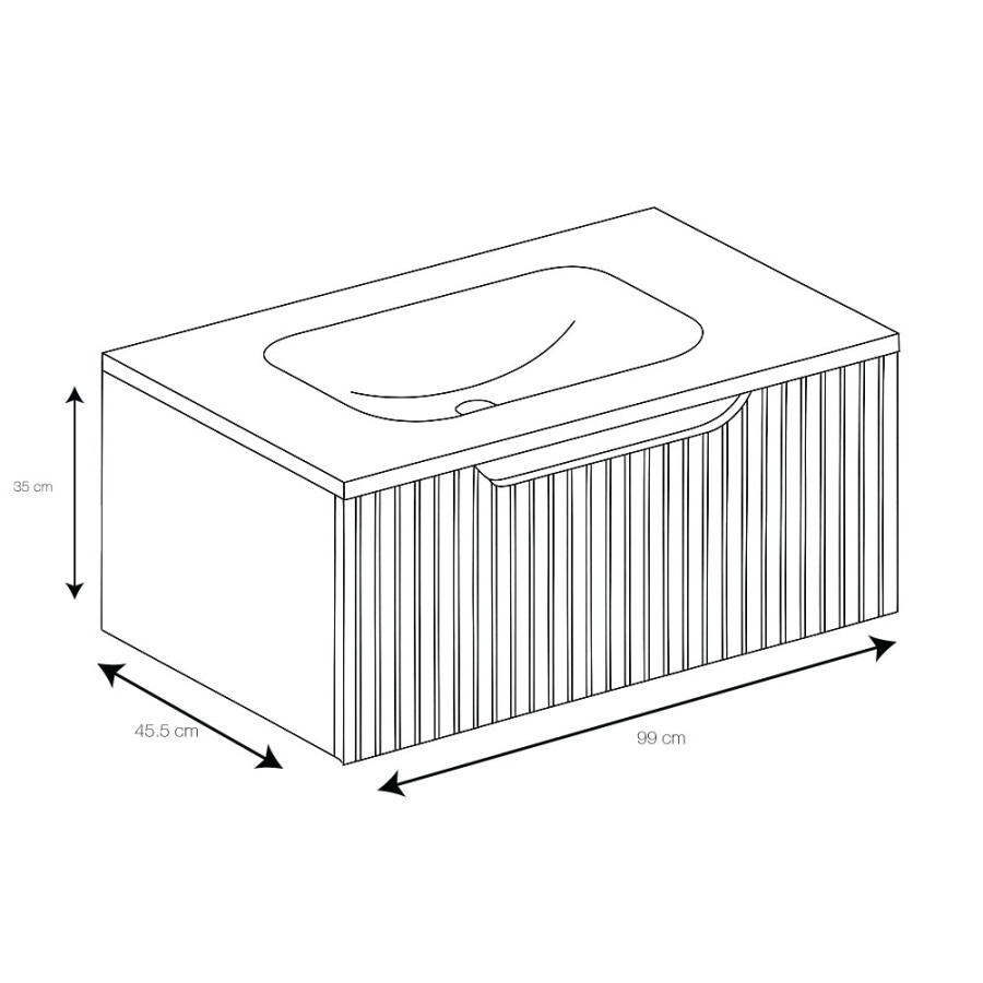 Mueble Caroline Azul 100 Mueble Caroline Azul 100