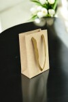 Bolsa cartulina laminada 10x05x15 cm MADERA