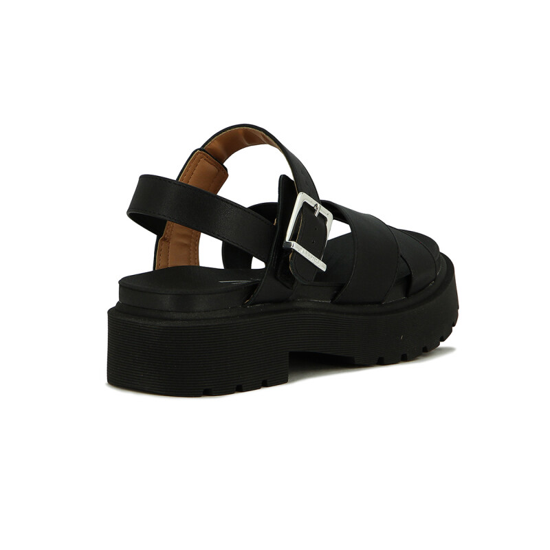 Vizzano Sandalia C/dos Tiras Cruzadas Y Hebillas Negro