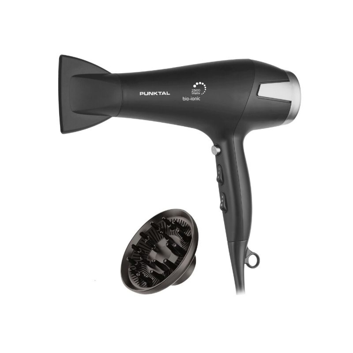 SECADOR DE PELO PUNKTAL PK-2500 ION CON DIFUSOR 2500W 