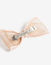 Hebillas Francesas Moño Hebilla Francesa Con Moño Mesh - Rosa Claro