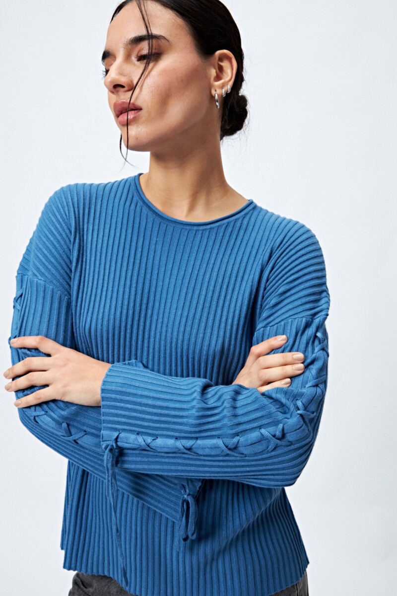 SWEATER PASSERE Azul Lavado