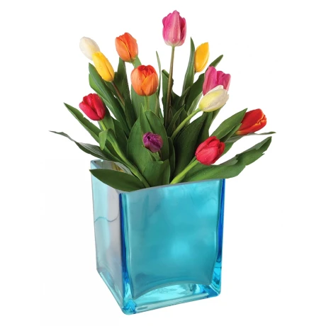 FLORERO VIDRIO 10X10X11.CM 225 FLORERO VIDRIO 10X10X11.CM 225