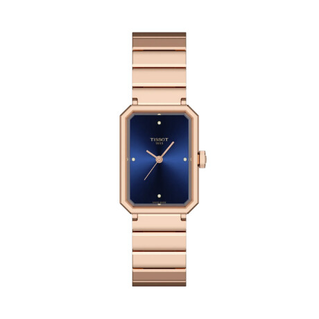 Reloj TISSOT SRV rectangular con brillantes en su esfera azul Reloj TISSOT SRV rectangular con brillantes en su esfera azul