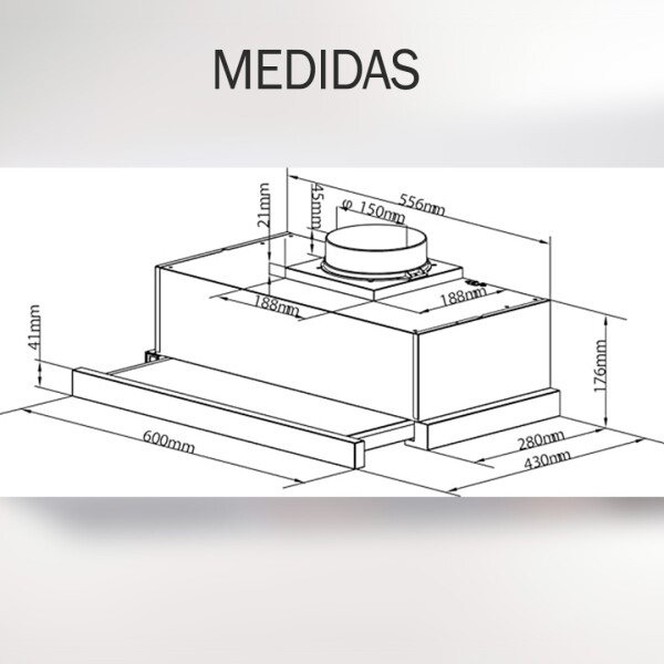 Campana Encastrable Candy Cbt625-2x CAMPANA CANDY CBT625-2X /CBT6RGX ****