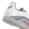 Championes de Fútbol 5 Unisex Adidas F50 Messi Club TF Blanco - Rojo - Negro - Plateado