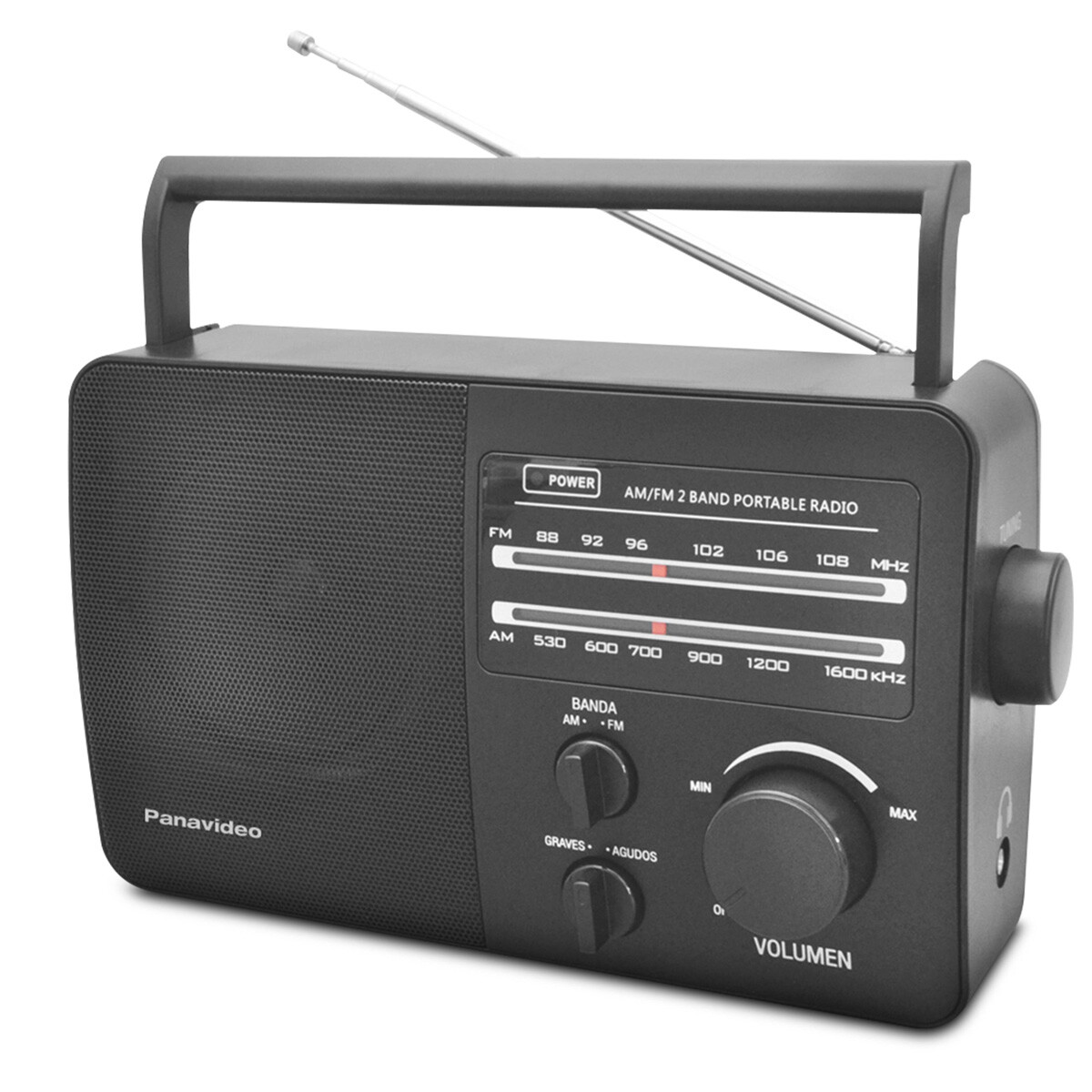 RADIO PORTATIL ANTENA TELESCOPICA PANAVIDEO 96AC F 