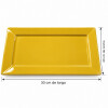 Bandeja Rectangular de Porcelana Oxford Amarilla 30 x 20 cm Bandeja Rectangular de Porcelana Oxford Amarilla 30 x 20 cm