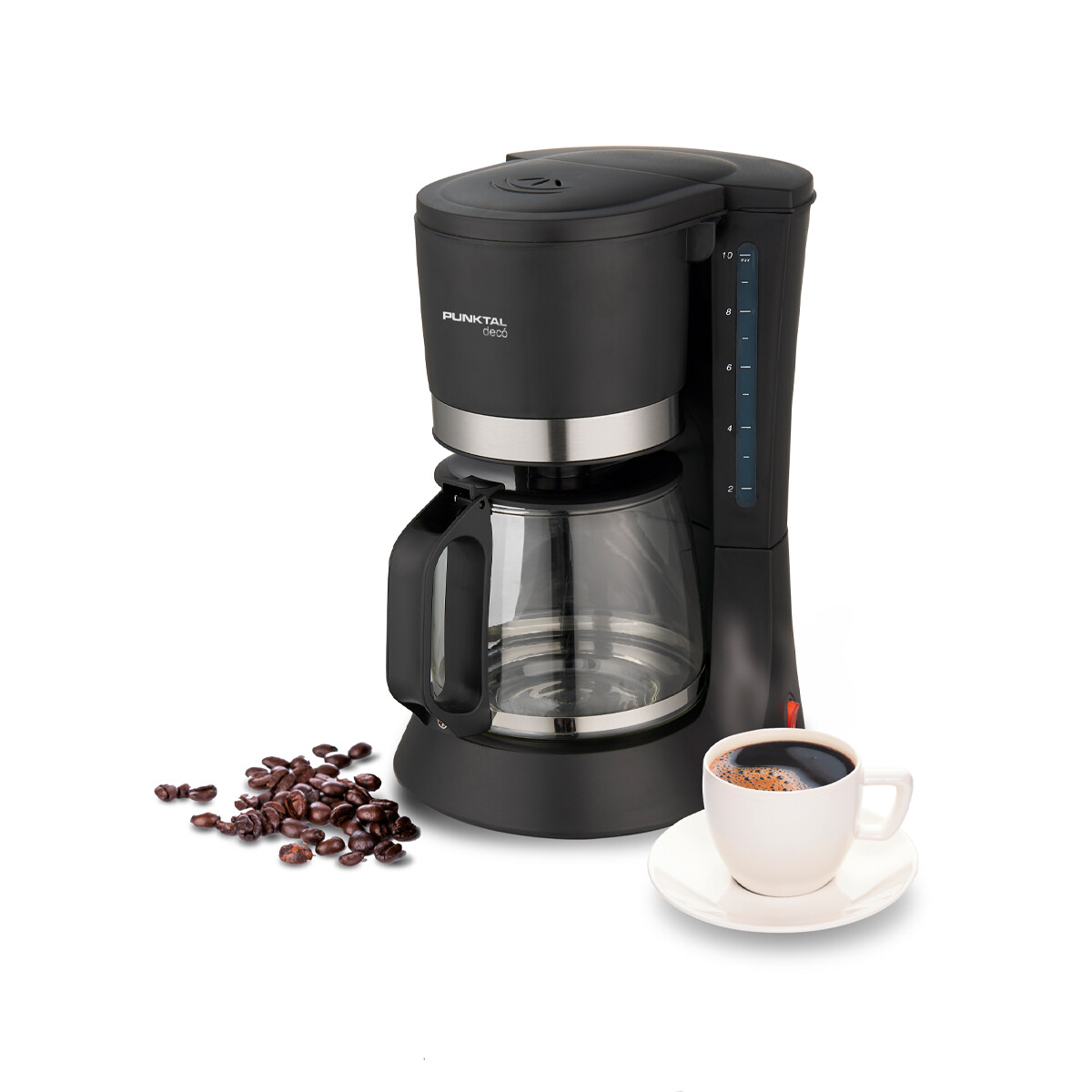 Cafetera De Goteo Punktal 12 Tazas Facil De Usar 