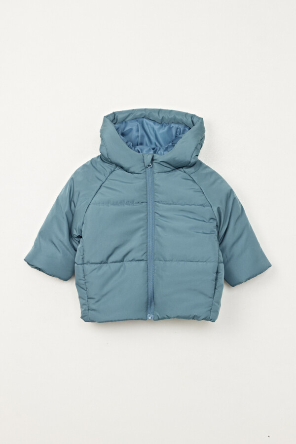 Campera capitoneada Verde Petroleo