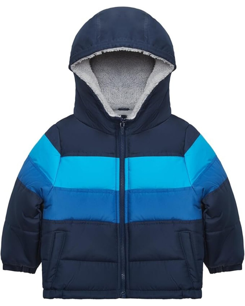 Campera resistente al agua, diseño colorblock 