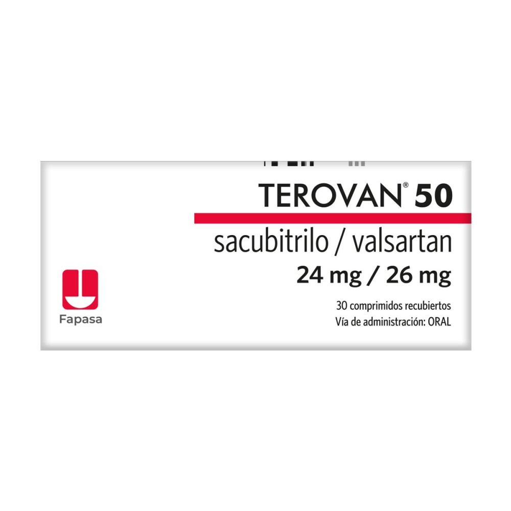 TEROVAN 50 MG. CJ X 30 COMP. REC. única