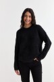 Sweater con lurex NEGRO