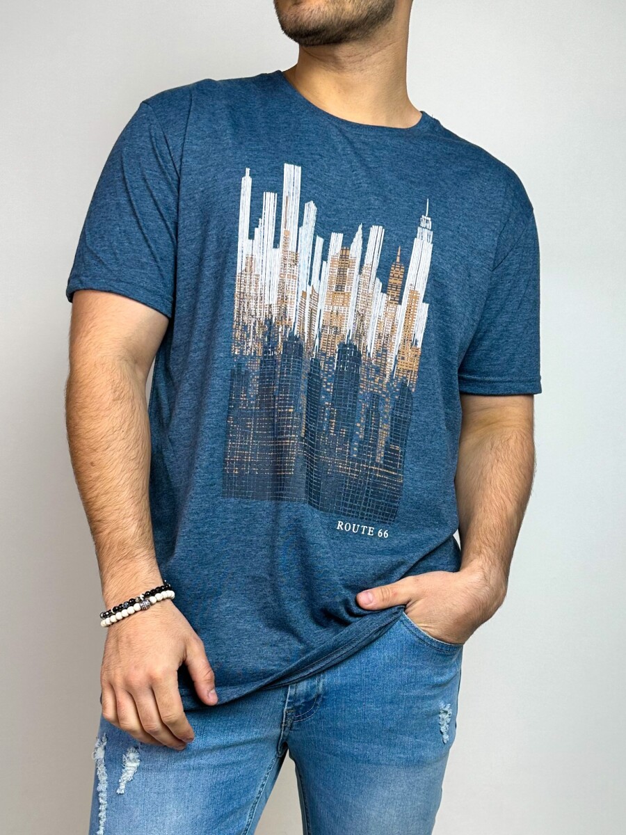 T-Shirt estampada Diaz - Azul 
