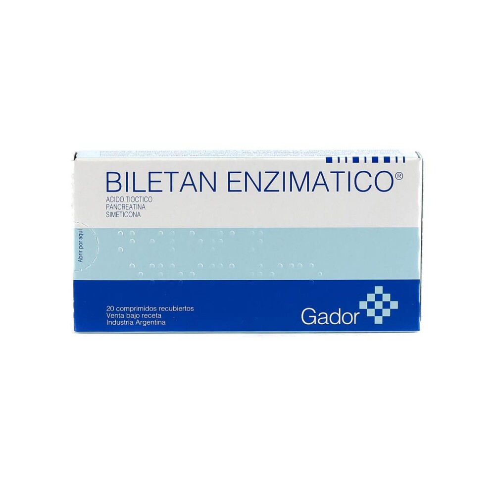 BILETAN ENZIMATICO COMP.X 20 ARG. CJ única
