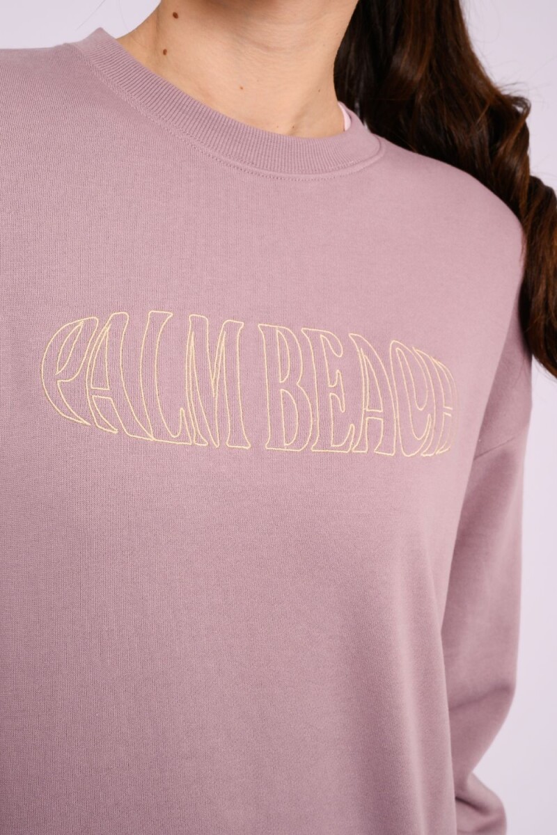 Buzo de felpa oversize Lila