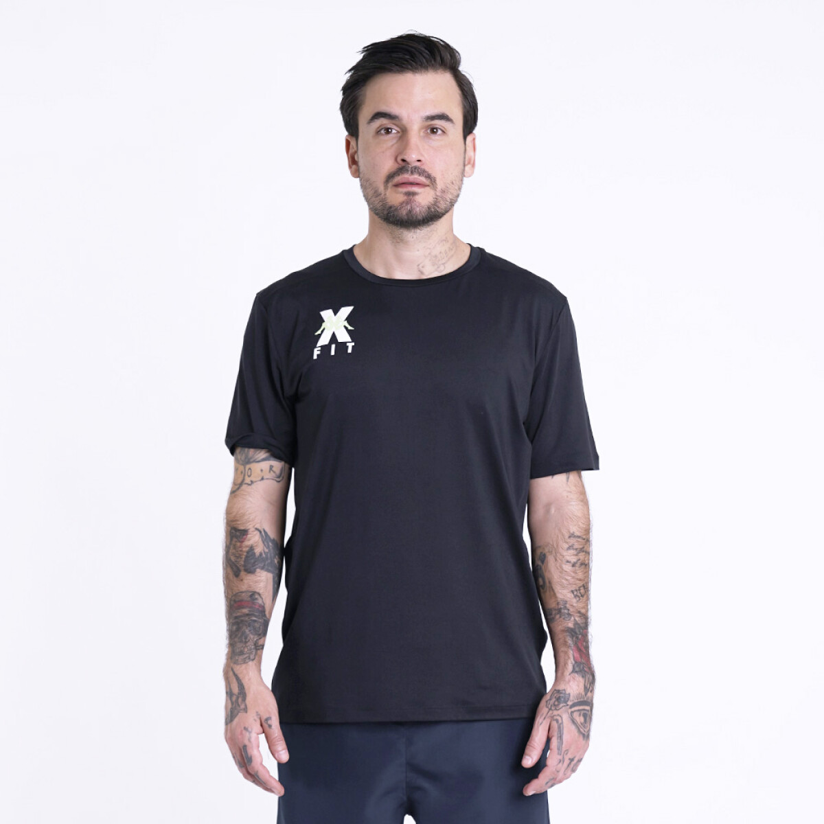Polo Training Kombat Wkt Ello Hombre - Black-green Paradise 
