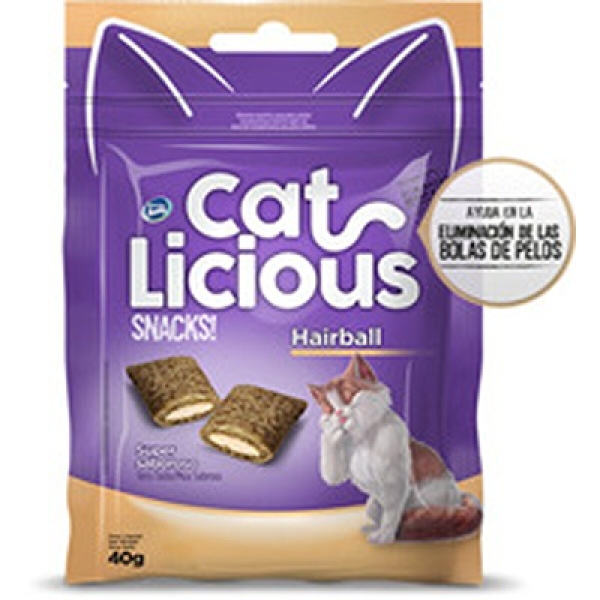 SNACK CAT LICIOUS HAIRBALL CONTROL 40 G - Unica 