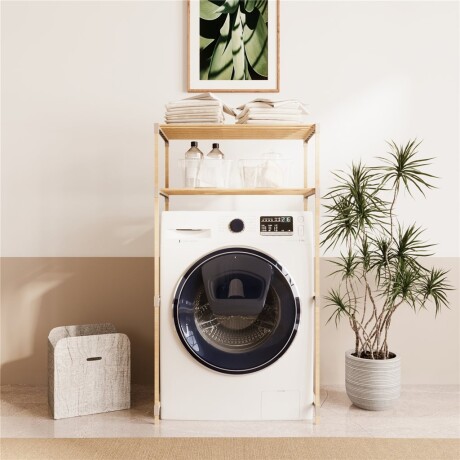 Estantería Organizador Para Lavarropas 127X33X66Cms Ub BEIGE