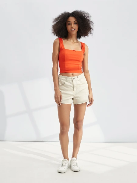 SHORT PAULA BEIGE CLARO