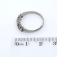 Anillo en oro 18k blanco brillantes y zafiros. Anillo en oro 18k blanco brillantes y zafiros.