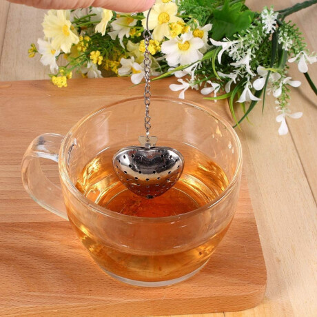 Infusor de té de acero inoxidable Corazón