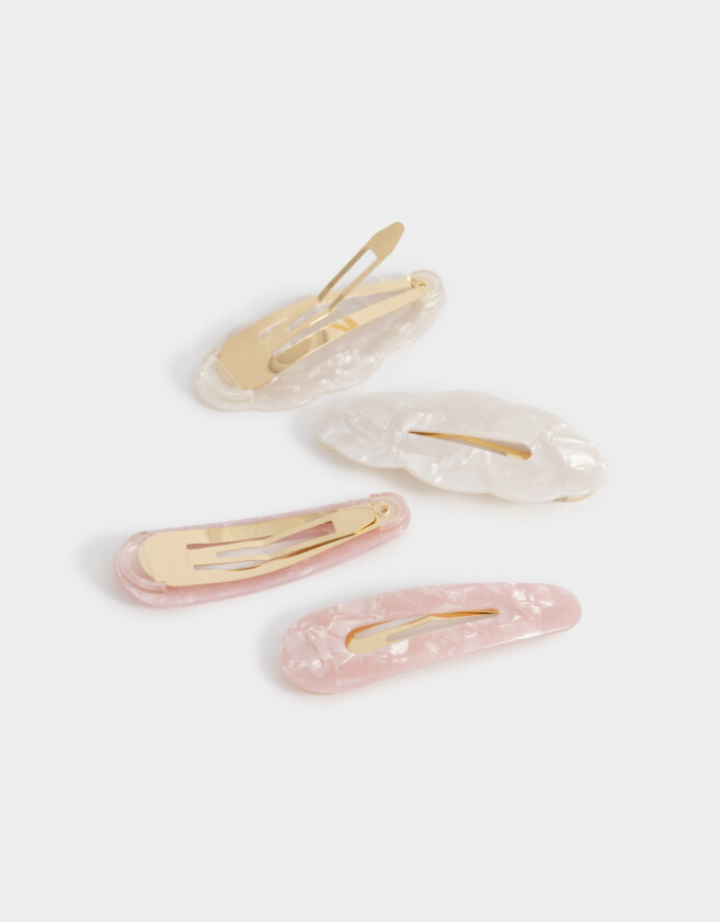 Hebillas Tic Tac Resina Set De Hebillas Tic Tac - Combinacion Bicolor