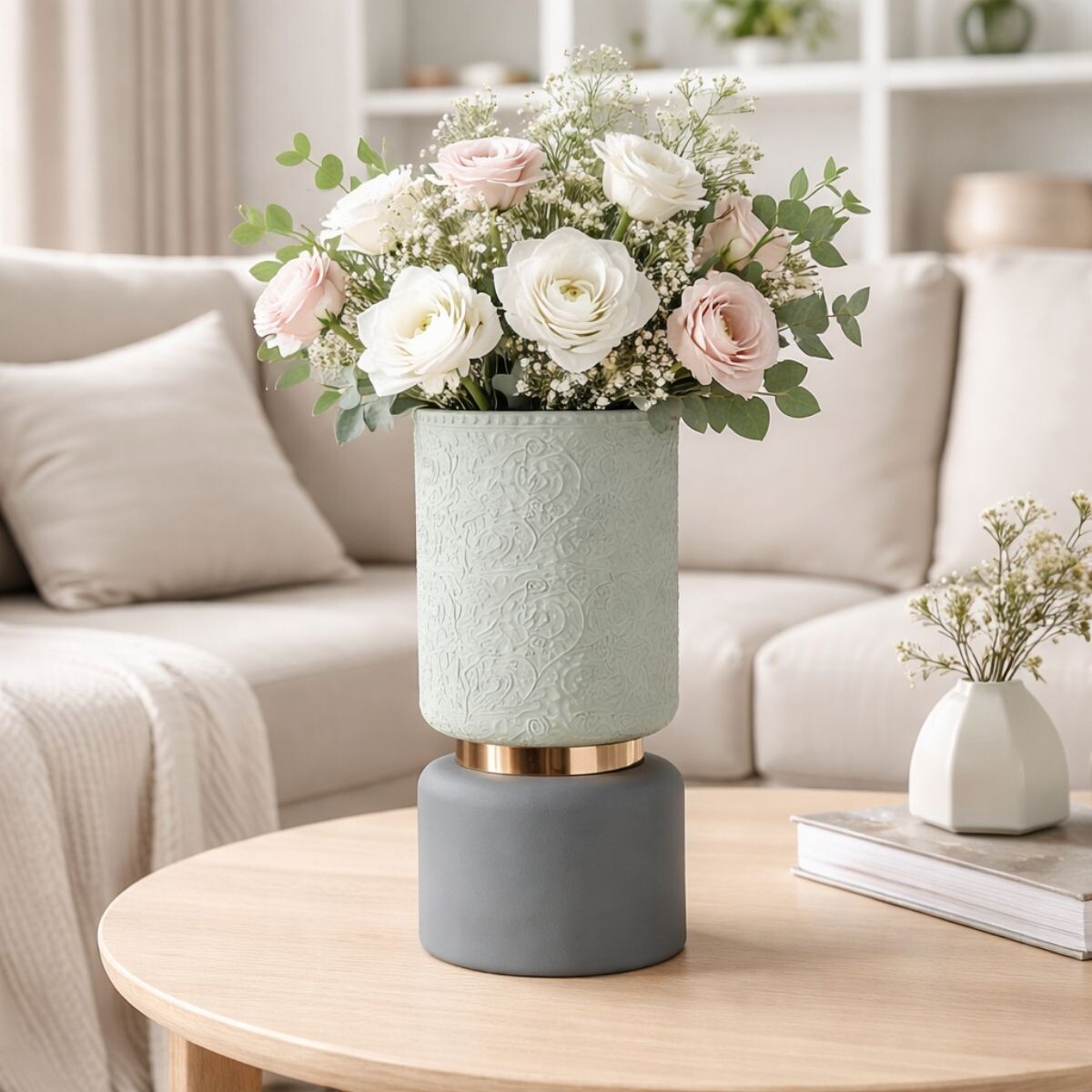 FLORERO PASTEL Verde 