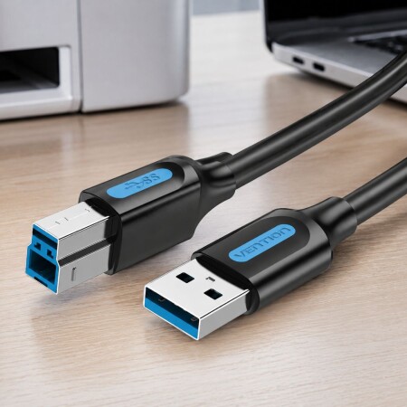 CABLE DE IMPRESORA USB-A 3.0 A USB-B VENTION 1 METRO CABLE DE IMPRESORA USB-A 3.0 A USB-B VENTION 1 METRO