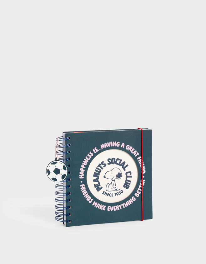 Anotadores Cuadernos y Memos Cuaderno Calado Snoopy - Azul Marino