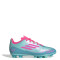 Championes de Fútbol 11 Infantiles Adidas F50 Club Messi Verde Agua - Rosado - Cian