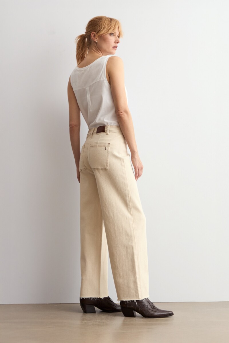 Jean culotte Paulina beige