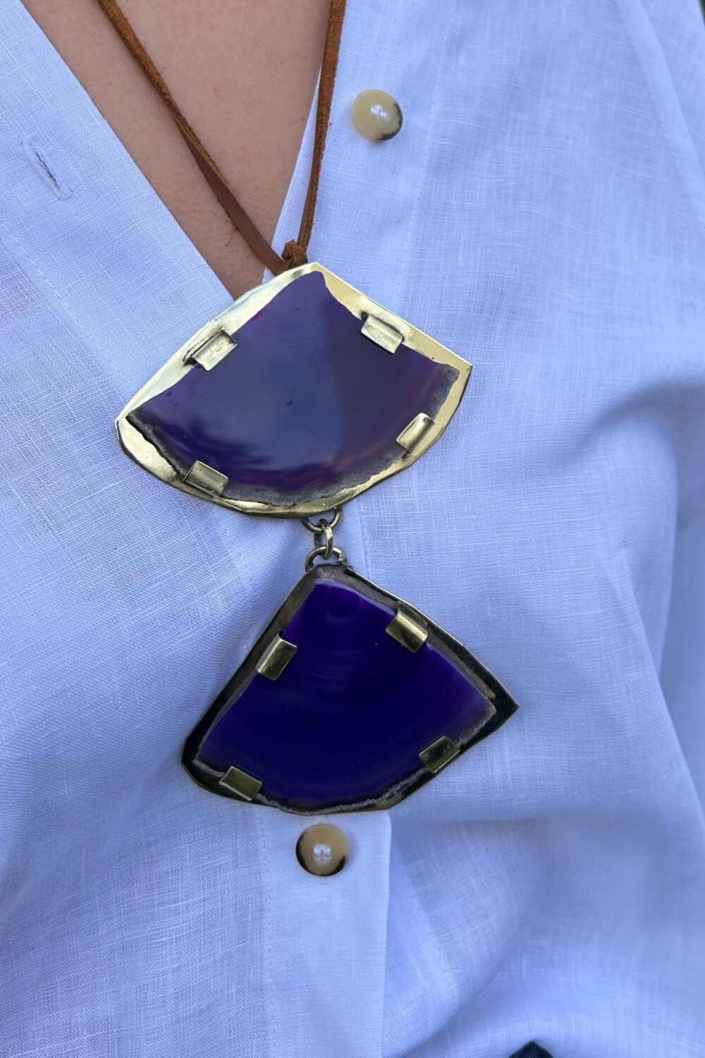 Cracked Necklace Violeta