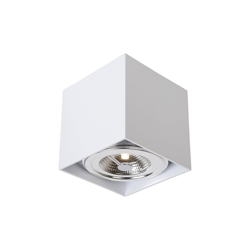 ARTEFACTO LUX DOWNLIGHT CUADRADO PARA AR111 MACHADO - Downlight Lux Cuadrado AR111 Machado Blanco