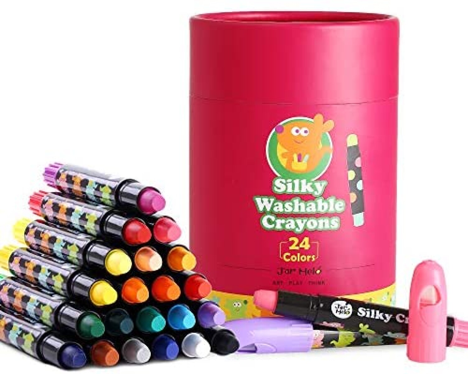 Kit de Crayolas Sedosas Lavables Silky Crayons 24 Colores - 001 