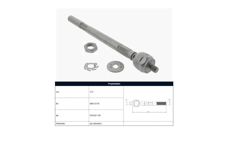 Mate Peug 406 95-25 Der/Izq Mate Peug 406 95-25 Der/Izq
