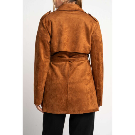 Trench Gamuza Vegana Camel