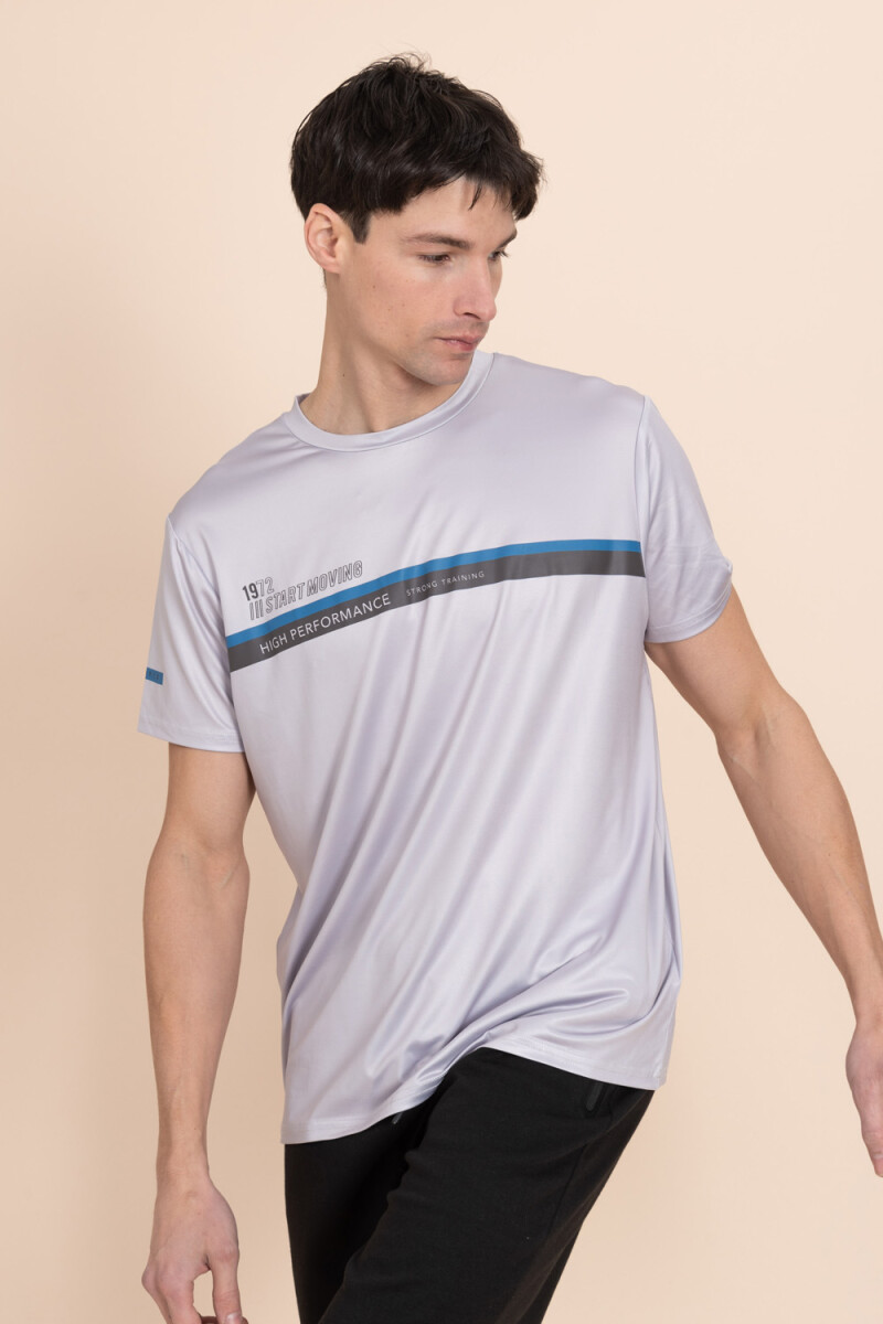 Remera fitness Gris