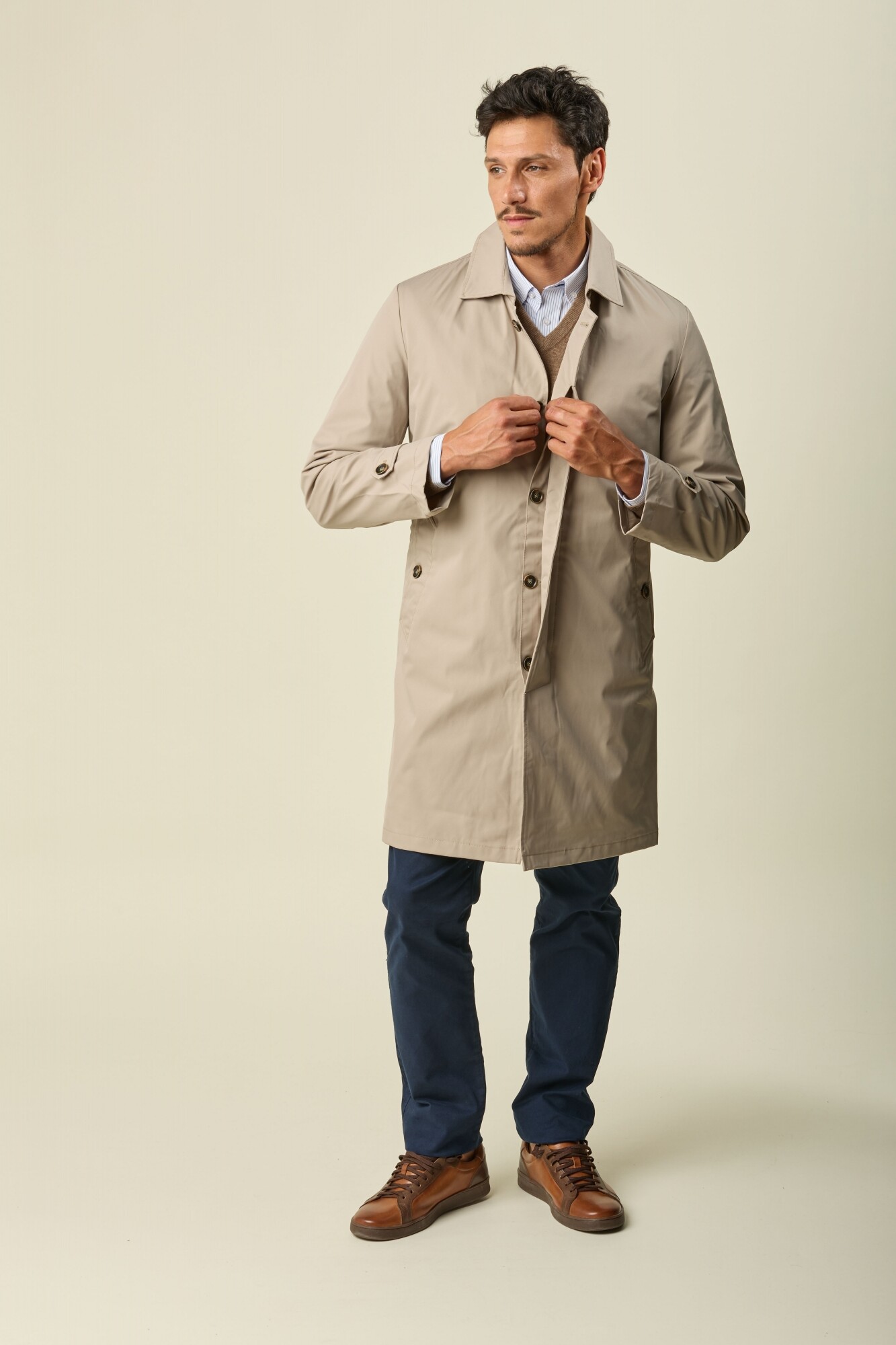 Gabardina Forro Desmontable - Beige — Brumel