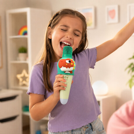 Micrófono karaoke inalámbrico para niños Dino