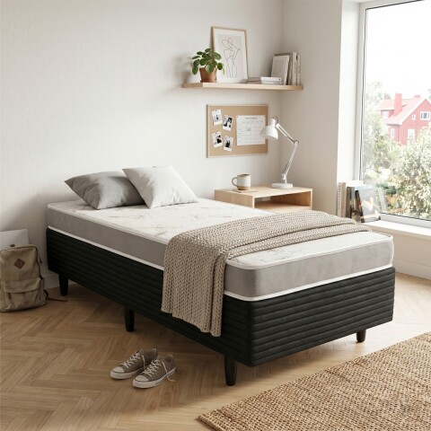 Sommier 1 Plaza Quito – Espuma Soft 78x188x47cm – Soporte hasta 70kg Sommier 1 Plaza Quito – Espuma Soft 78x188x47cm – Soporte hasta 70kg