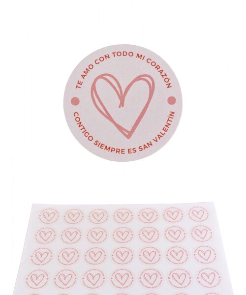 Stickers san valentin plancha DISEÑO 8