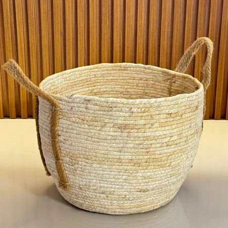 Canasto Cesto Yute Natural Alto 33cm x Ø 26cm Canasto Cesto Yute Natural Alto 33cm x Ø 26cm