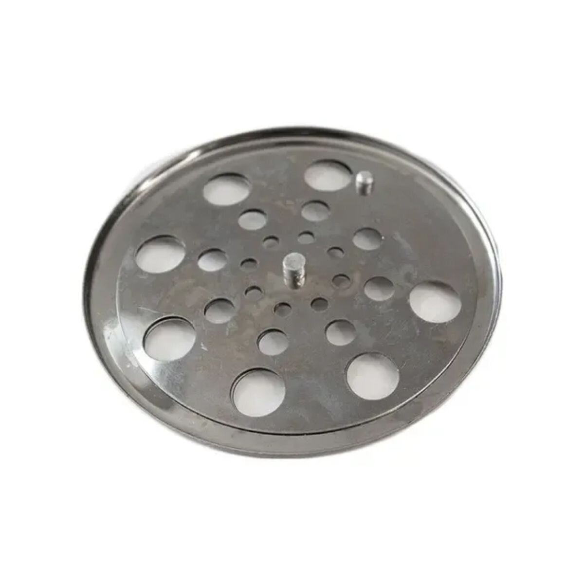 Rejilla Redonda Inox 10cm Abre/cierra 
