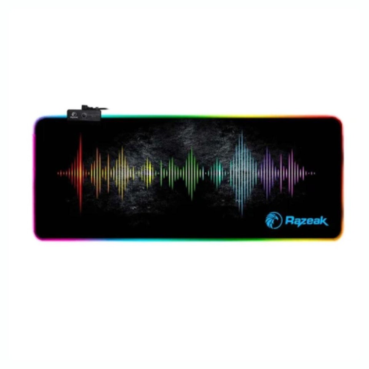 Mouse Pad Gamer RAZEAK XL Antideslizante Con Luz LED - Negro 
