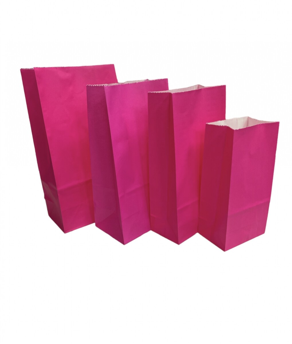 Bolsa Papel x 50 S/Asa Fucsia - N°4 