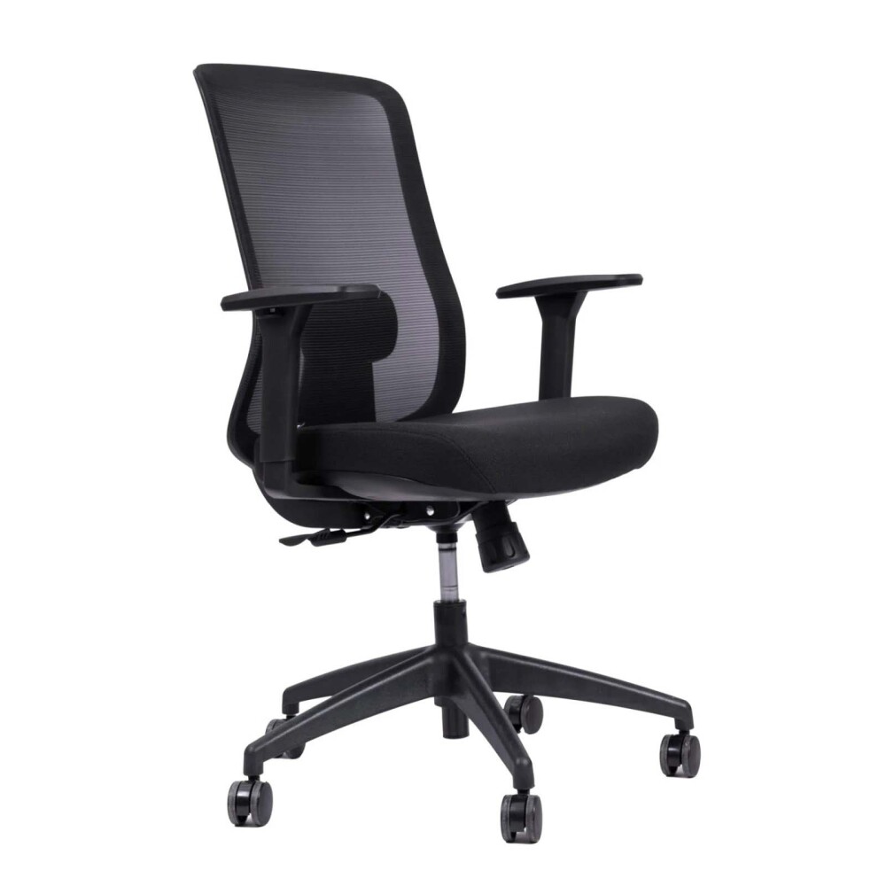 SILLA DE OFICINA POLIPROPILENO-Y-FIBRA-DE-VIDRIO NEGRO LANDO